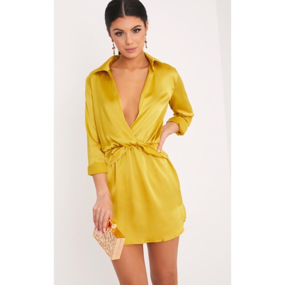 Silky Wrap Dress